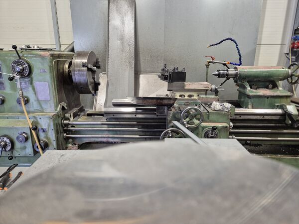 Turning a metal part on a CNC lathe — MIKRO-PRO workshop, Ruše.